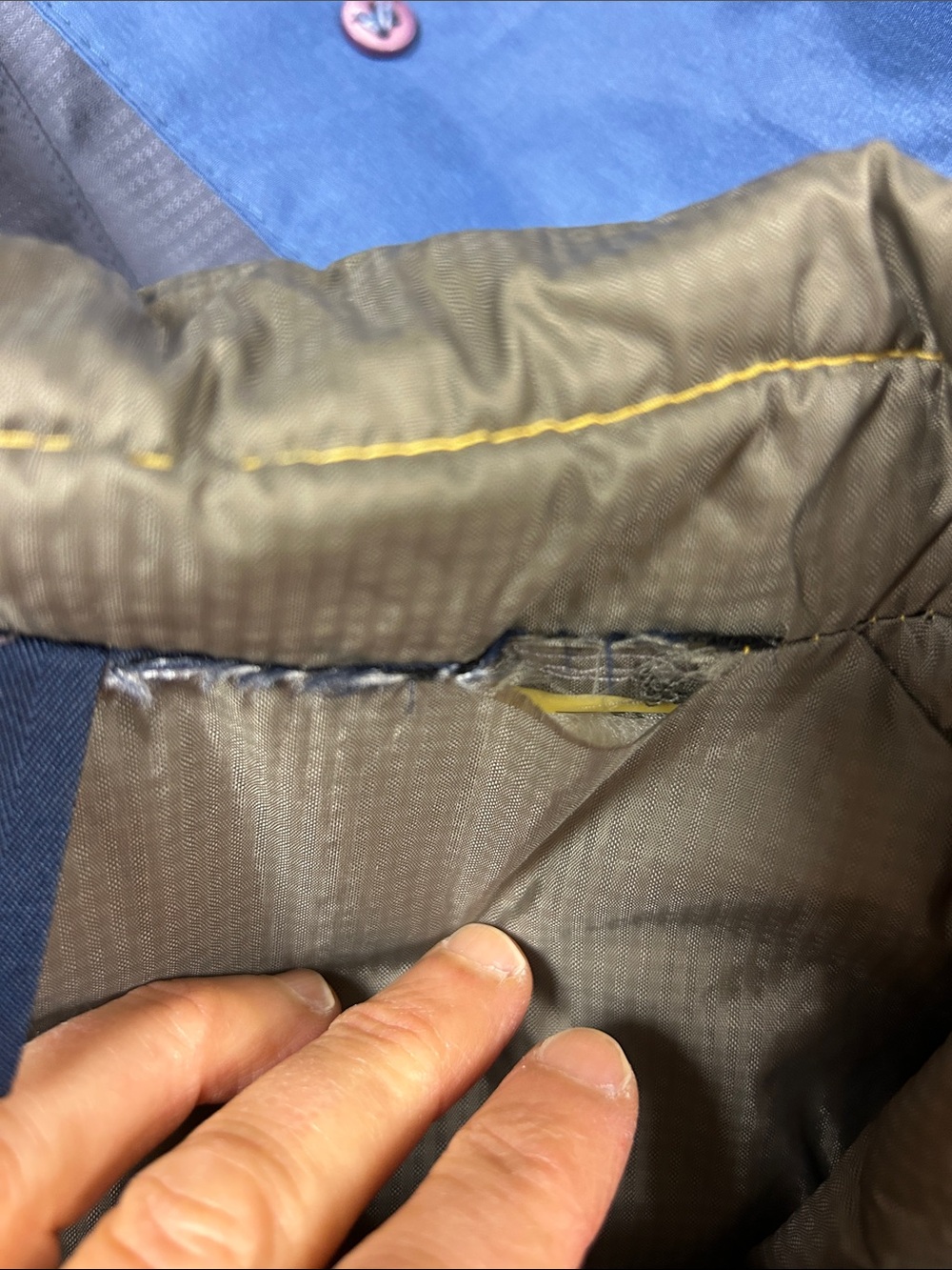 Victorinox Yellow Quilted Vest with Gray Trim image 5